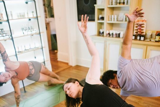 Private Guided Yoga Session in Boutique Cannabis Store