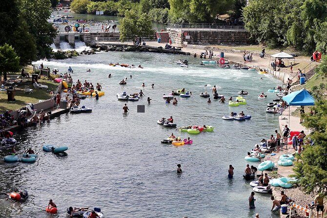 River Tubing on the Comal River with 3 Chutes and Shuttle