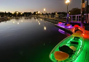 Evening LED Glow Clear Kayak Tour in Lake Tahoe