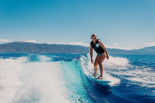 Private Wakesurf/Wakeboard Boat Charter Lake Tahoe