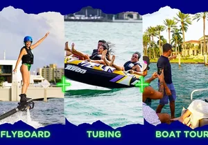 Miami: Aqua Excursion (Flyboard + Tubing + Boat Tour)