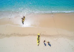 Private Glass bottom Kayak and snorkel at two Bays