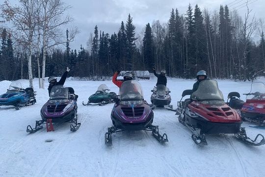 1 Hour Snowmobile Tour in Fairbanks Alaska