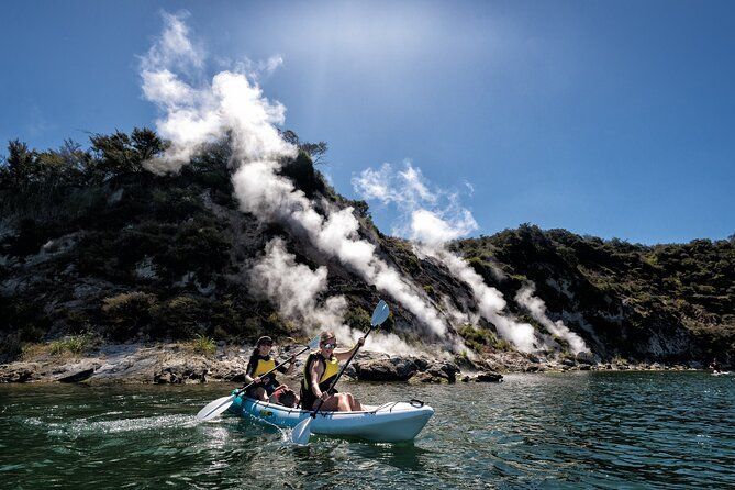 Private Waimangu Steaming Cliffs Kayak Tour