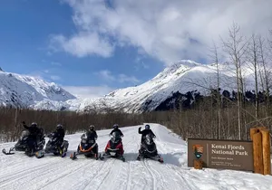 Snowmobile and Snowshoe Dual Adventure in Kenai Fjords NP