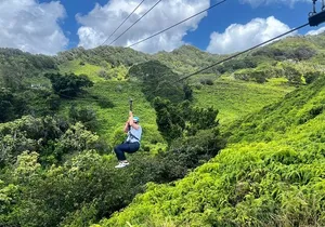 Shaka Zipline: 5 Line Zipline Tour (60 - 260 lbs)