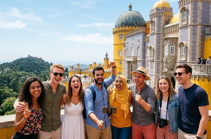 Sintra, Pena, Regaleira, Roca & Cascais Tour with Pick up