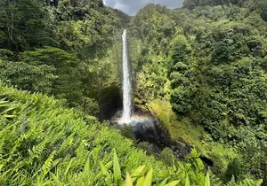 Waiale waterfalls hike and swim with Native Hawaiian