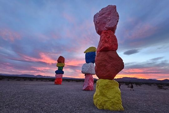 Grand Canyon West Rim, Hoover Dam Stop and 7 Magic Mountains Tour