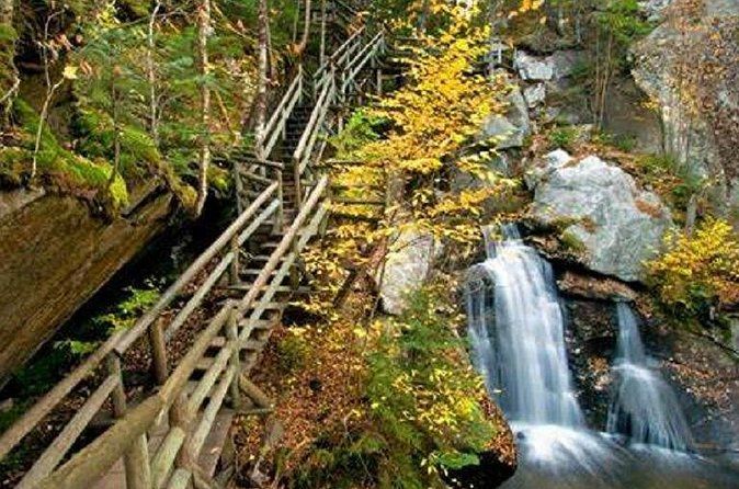 Lost River Gorge, Flume Gorge, Witte Bergen, bladeren uit Boston