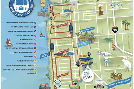 Guided Tour of Naples on a Vintage Trolley (Hop on - Hop off)