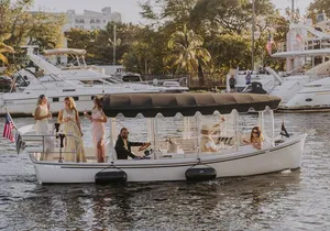 Luxury Shared Miami River E-Boat Cruise with Wine and Charcuterie