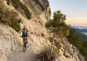 Guided Scenic Bike Experience above Lake Tahoe's East Shore