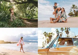 Maui Photographer, Beach Portrait for Family and couple