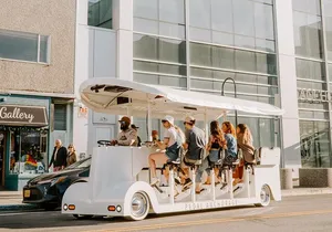 Downtown Anchorage Tour on 14-Passenger Electric Vehicle