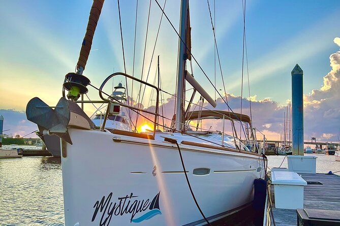Private Sunset Sail BYOB Dolphin/History Tours on 43ft Mystique