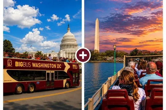 Best of DC: Hop-on Hop-off Tour, Arlington, & Guided Sunset Tour