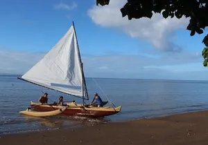 Hawaiian Outrigger Sailing Canoe Experience on Molokai