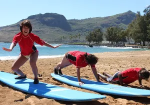 Group Surf Lesson at Kalapaki Beach