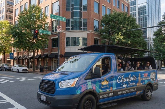 Charlotte Historical Guided Open-Air Small Group Minibus Tour