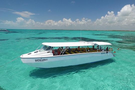 Private Boat Party Isla Mujeres! Mexican Caribbean Experience! from Cancun