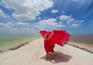 Pink Lake and Flamingo Sightseeing in Rio Lagartos