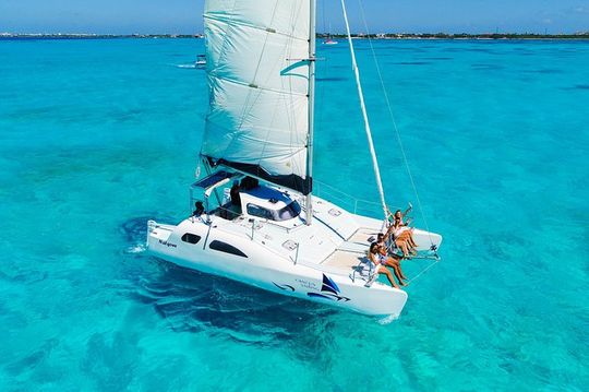 Private Catamaran from Cancun to Isla Mujeres for up to 13 People