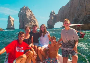 Glass-bottom boat tour to the Arch + beach time