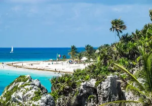 4x1 Tour: Coba, Tulum, Cenote & Playa del Carmen City from Cancun