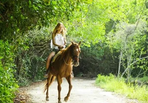 Ziplining and Horseback Riding Experience from Cancun and Playa del Carmen