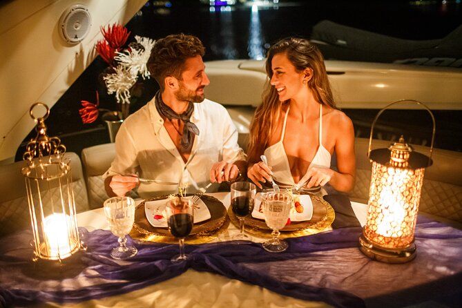Romantic Private Dinner – 3-Hour 58' Azimut Yacht Tulum