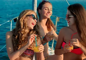 Luxury Beach Club Isla Mujeres Catamaran Experience From Cancun