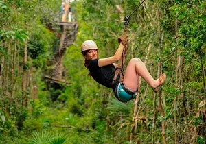 3 Activities in 1 Day - Zipline, Single Atv's & Cenote