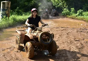 Explore the Mayan Jungle with ATV's. Ziplines & cenote included!