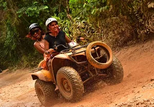 Atv Tour In Cancun (swim Cenote, Tarzan Jump And 5 Ziplines Included)