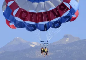 Parascending Tenerife. Stroll above the south Tenerife sea