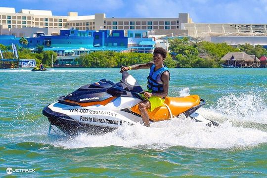 Drive a waverunner & enjoy the adrenaline in the Nichupte Lagoon