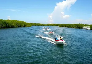 The most EXTREME SPEEDBOAT TOUR in Cancun. Includes Snorkel and Tour Guide