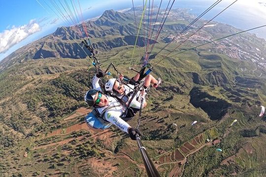 BRONZE Tandem Paragliding Flight in South Tenerife, Free Pick-up