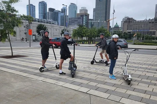 Experience Old Montreal on e-scooters with a local comedian