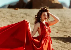 Private Sunset Flying Dress Photography in Tenerife