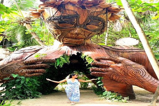 Tulum and Cenotes Tour Casa Tortuga plus Mother Nature Sculpture