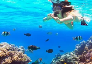 Live this unique snorkeling experience. El Cielo in Cozumel a magical tour.