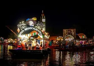 Incredible Amphibious Vehicles with Ziplines and Mexican Festival at night