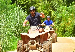 Great Adventure in middle of the Jungle. ATV experience, Ziplines and cenote