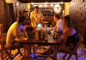 Authentic Artisanal Mezcal tasting in Cancun with appetizers.