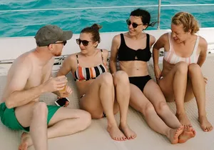 The Best Catamaran tour to Isla Mujeres with Open Bar and Lunch