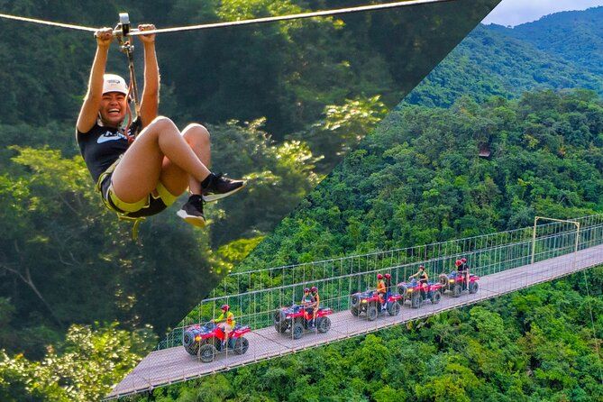 Combo ATV Jorullo Bridge + zip lines + mule ride