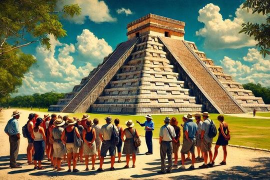 Chichen Itza, Mexican Buffet, Cenote & Valladolid guided Tour