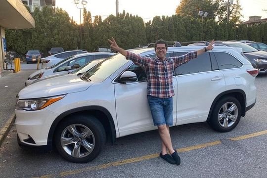 Whistler and Shannon falls with your luggage